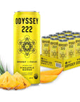 Odyssey Elixir  Odyssey 222  Sparkling Energy Drink  222 mg of Caffeine  Lions Mane  Cordyceps  Energy  Focus  Endurance  Stamina  Nootropic  Pre Workout  Pineapple Mango