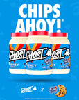 GHOST Whey Protein Powder, Chips Ahoy - 2LB Tub, 25G of Protein - Chocolate Chip Cookie Flavored Isolate, Concentrate & Hydrolyzed Whey Protein Blend