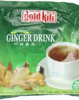 Gold Kili All Natural Instant Caffeinefree Ginger Drink 20Count Bags Pack of 3