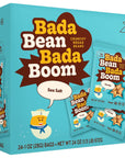 Enlightened Bada Bean Bada Boom  PlantBased Protein Gluten Free Vegan Crunchy Roasted Broad Fava Bean Snacks 100 Calories per Serving Sea Salt 1 oz Pack of 24