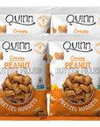 Quinn Gluten Free Peanut Butter Filled Pretzel Nuggets  Made with Real Ingredients Whole Grain Sorghum Sea Salt Vegan Dairy Free NonGMO  7 Oz Pack of 4