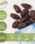 NUTS US  Natural Medjool Dates  Grown In California Desert  Juicy and Sweet  No Added Sugar and Preservatives  Chewy Texture and No Ugly Dates  All Natural Dates 2 LBS