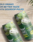 VINUT Soursop Juice Drink Freshly Squeezed Soursop Not from Concentrate 1657 Fl ozPack of 6 Free from Gluten NonGMO No artificial Preservatives Colors or Flavors