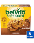 Belvita Soft Baked Oats  Chocolate Breakfast Biscuits 6 Boxes of 5 Packs 1 Biscuit Per Pack