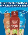 Ripple Vegan Protein Shake Variety Pack 20g Nutritious Plant Based Pea Protein  Shelf Stable  Free of GMOs Soy Nut Gluten Lactose  12 Fl Oz Pack of 12