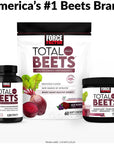 Force Factor Total Beets Organic Beetroot Powder Superfood to Boost Daily Nutrition USDA Organic Vegan GlutenFree and NonGMO Beet Supplement Unflavored 90 Servings