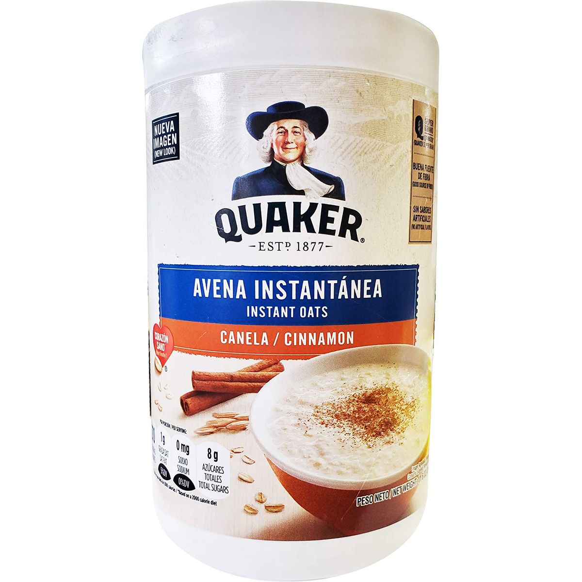 Quaker Avena Instantanea Instant Oats with Cinnamon 3 Pack Total of 990g