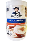 Quaker Avena Instantanea Instant Oats with Cinnamon 3 Pack Total of 990g