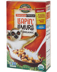 Leapin Lemurs Peanut Butter  Chocolate Organic Cereal 10 Oz Box Gluten Free