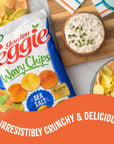 Sensible Portions Veggie Wavy Chips Sea Salt Flavor GlutenFree Chips 7 Ounce Bag 6Pack