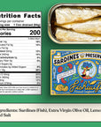 Fishwife Sardines with Preserved Lemon 3Pack 420 Ounce  MSCCertified Sustainable Seafood High Protein Gluten Free Paleo Friendly Keto Friendly  HandPacked with Spanish Extra Virgin Olive Oil