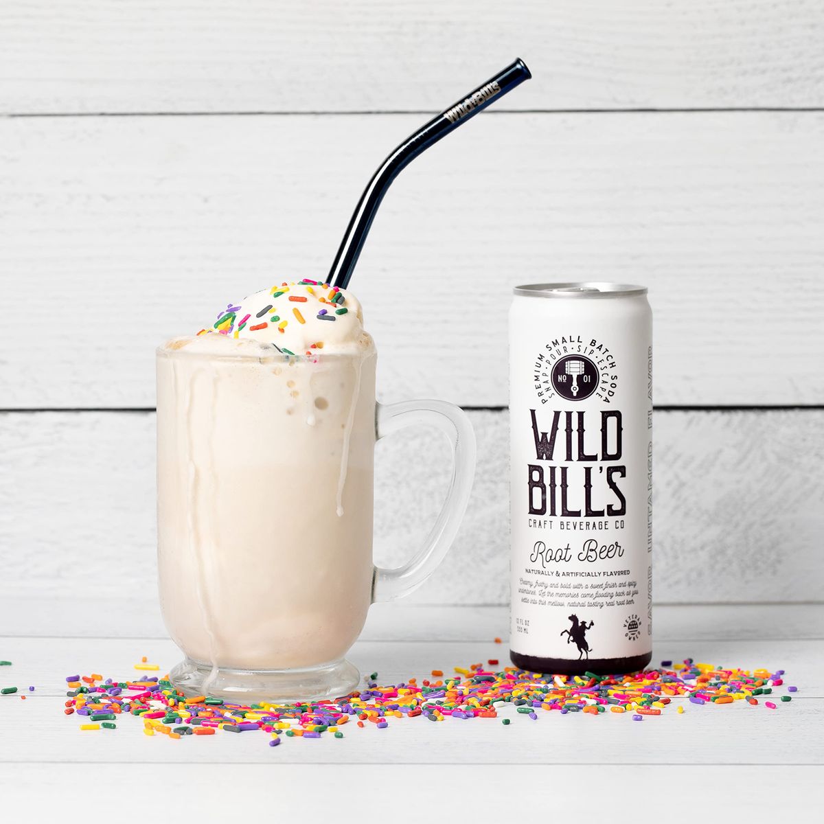 Wild Bills Classic Root Beer Soda Classic Craft Soda Pop Soft Drinks Sodas Made with Pure Cane Sugar Caffeine Free NO High Fructose Corn Syrup Gluten Free Vegan Low Sodium 12 Oz 12 Pack