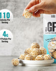 The Gluten Free Brothers Gluten Free Protein Bites Variety Pack  Non GMO Soy Free Vegan  Snack Size Plant Based Protein Energy Balls 4 oz 4 Count