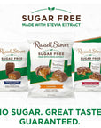 Russell Stover Sugar Free Caramels with Stevia 3 Ounce Bag Pack of 12