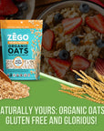 Unrivaled Taste and Nutrition of Old Fashioned Oats Includes Zego Gluten Free Organic Rolled Oats  Double Protein Old Fashioned Oatmeal 14 oz Organic Rolled Oats Comes with GOOD FOR MY HOME Box