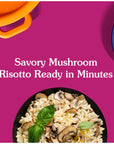 BENS ORIGINAL Ready Rice Mushroom Risotto Flavored Rice Easy Dinner Side 85 oz Pouch Pack of 12