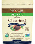 Spectrum Essentials Organic Chia Seed Omega3  Fiber 12 Oz