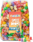 Spice Drops Candy - 2 Pounds Bulk Pack for Sweet Indulgence