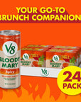 V8 Bloody Mary Spicy Mix 8 fl oz 4 Cases of 6 Cans