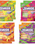 JOYRIDE Sugar-Free Gummies Variety Pack - Keto Candy with ZERO Sugar & Low Net Carbs - Low Calorie Snacks - Vegan Gummy Candy with No Sugar Alcohols, 1.8oz (Pack of 8)