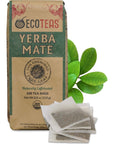 ECOTEAS  Unsmoked Yerba Mate Tea Bags  Detox and Hi Caf Tea  Organic  100 Tea Bags 88 oz