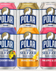 Polar Seltzer Water Sampler Variety Pack 12 fl oz cans 18 pack