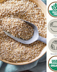 Steel Cut Oats Organic Oatmeal Bulk 48 lb  Irish Oatmeal Cut Oat Groats by Be Still Farms  100 Whole Grain  High Protein Cereal  USDA Certified  USA Grown  Vegan  NonGMO  Sugar Free