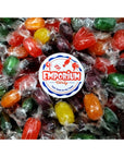 Assorted Fruit Barrels  2 lbs Bulk Individually Wrapped Orange Cherry Apple Lemon Grape Fresh Sweet Hard Candy