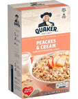 Quaker Instant Oatmeal Peaches And Cream 10 Ct 105 Oz