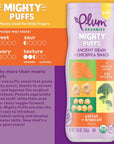 Plum Organics Mighty Puffs Snack For Babies - Variety Pack - (Pack of 6) 1.85 oz - Includes Carrot & Broccoli, Beet & Strawberry, and Spinach & Pea Flavors - Ancient Grain & Chickpea Snacks