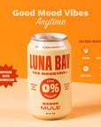 Luna Bay Zero Percent Tea Mocktail  Craft Mocktail Mixer NonAlcoholic Beverage with Yerba Mate  Magnesium Vegan Low Sugar and Gluten Free  Mango Mule 12 Pack 12 fl oz Cans