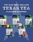 HTeaO Iced Tea Sachets  Georgia Peach Black Tea Mix for Cold Brew  4 Gallons Per Package  Real TexasStyle Flavored Iced Tea in 5 Minutes Pack of 8 Sachet Bags