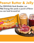 Bonk Breaker Real Food Energy Bar GlutenFree 8g Protein Peanut Butter and Jelly Flavor 62g Bar 12 Pack