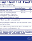 Pure Encapsulations Nitric Oxide Ultra (Capsules) - Supplement Supports Nitric Oxide Production, Healthy Blood Flow & Vascular Health - with L-Citrulline & CranLoad Cranberry Extract - 120 Capsules