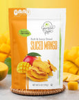 Gourmet Grove  Natural Dried Mango Slices 18 OZ Pack of 3 Pouch  Soft Juicy Sliced Mangoes  Lightly Sweetened  Pack of 3