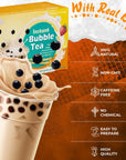 Fusion Select Authentic Bubble Tea Kit Extra Rich 5 Packs Bubble Tea Drink Boba Tapioca Pearl Straws Popular Bubble Tea Flavors 10 Flavors