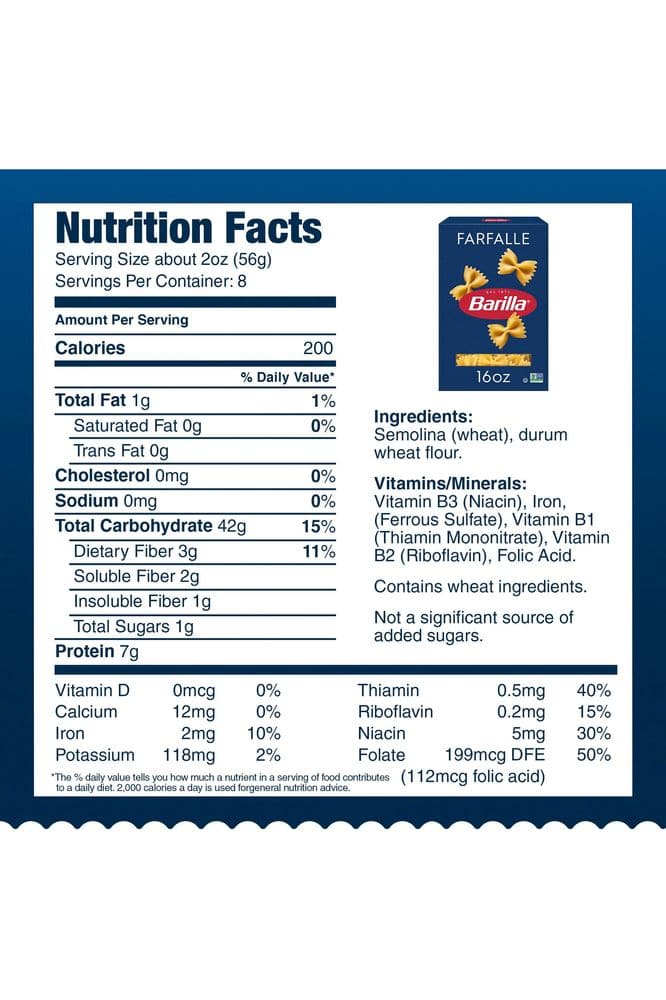 Barilla Farfalle, 16 Oz