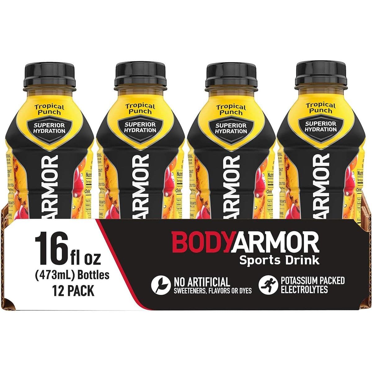 BODYARMOR Sports Drink Sports Beverage - 16 Fl Oz (Pack of 12)