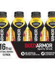 BODYARMOR Sports Drink Sports Beverage - 16 Fl Oz (Pack of 12)