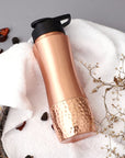 Pure Copper Water Bottle with Sipper 900 Ml Capacity 304 US Fl Ounce For Ayurveda Health Benefits