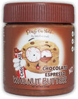 Crazy Go Nuts Walnut Butter Healthy Snacks, Keto, Vegan, Low Carb, Gluten Free, Superfood - Chocolate Espresso, 9 oz (1-PACK) - Natural, Non-GMO, ALA, Omega 3 Fatty Acids, Good Fats, and Antioxidants