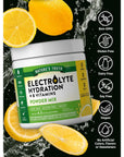 Nature's Truth Electrolytes Powder | No Sugar | Vegan, Non-GMO & Gluten Free Supplement for Hydration | with B Vitamins | Refreshing Lemon Flavor