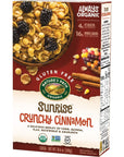 Natures Path Sunrise Organic Gluten Free Cereal Crunchy Cinnamon 106 Oz Box