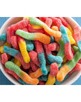 TrolliMini sour brite Crawlers Gummy Candy 5lbs Bag Colorfull Mix Gummy Worms in tundras Sealed bag