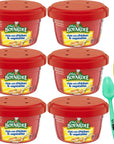 Chef Boyardee Rice with Chicken  Vegetables Microwavable Meals 725 oz Pack of 6 with By The Cup Mood Spoons