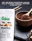 Erbies Edible Bug Mixed Trail Mix 15g Bag Seasoned and Crunchy Insects Crickets Grasshoppers Silkworm Pupae and Sago Worms Protein Packed Unique Snacks Fun Snacks Gift Idea 1Pack