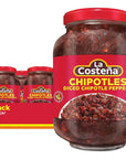 La Costeña Diced Chipotle Peppers 811 Ounce Jar Pack of 3