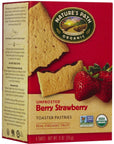 Natures Path UnFrosted Toaster Pastry  Strawberry  11 oz  6 ct