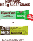 Munk Pack Chewy Granola Bar, Variety Pack | 1g Sugar, 4-5g Protein, Low Carb & Keto | Gluten Free, Grain Free, Plant Based, Zero Added Sugar | Breakfast & Snack Bars | 6 Count